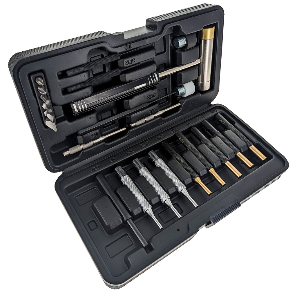 SAMPLE -Deliberate Force Gunsmithing Punch Set - Black Case