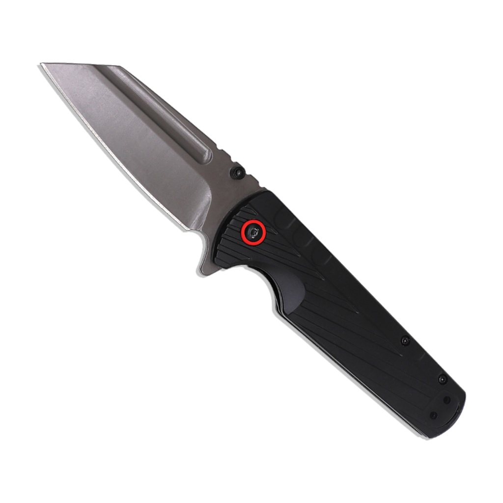 Stealth Vector Spring-Assisted Pocket Knife - Black Aluminum