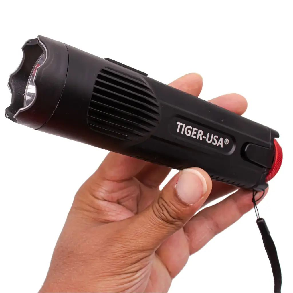 Tiger-Alpha Patrol Stun Gun Flashlight - Aircraft Aluminum
