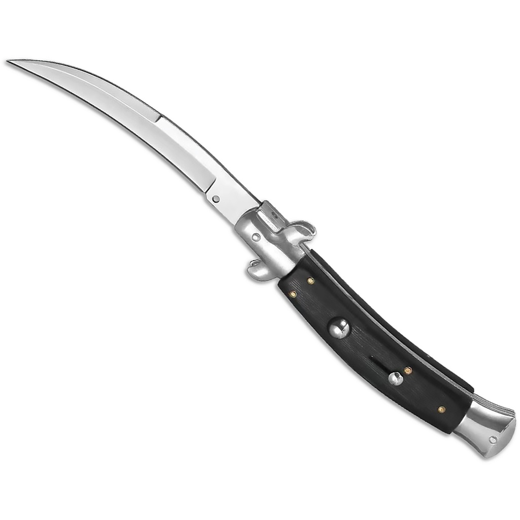Raptor Talon Quick-Switch Italian Stiletto Switchblade - Black Wood