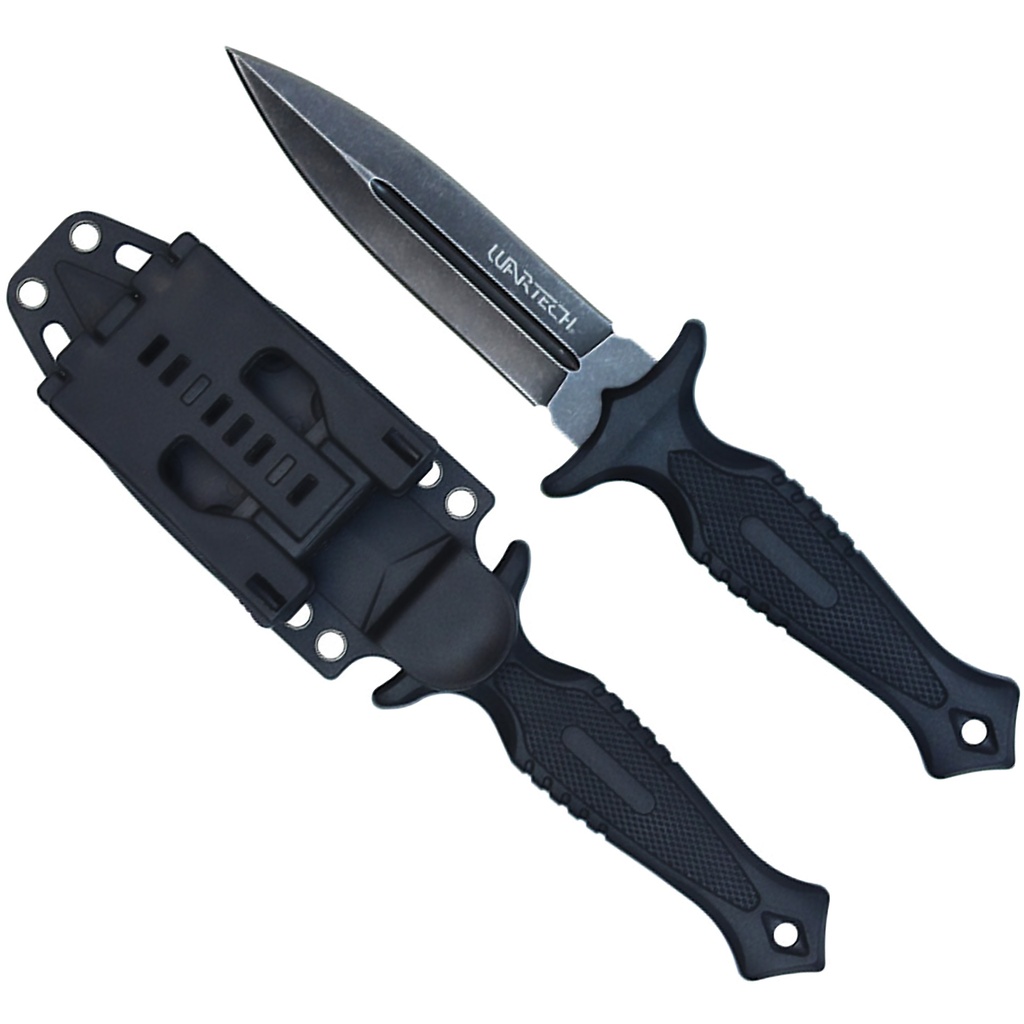 Stealth Strike Double-Edge Tactical Fixed Blade - Black
