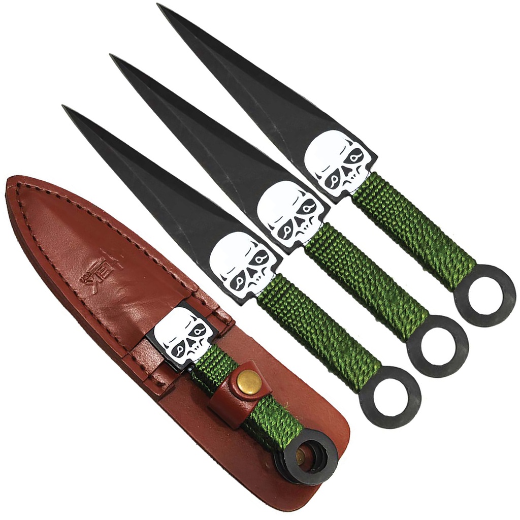 Reaper Mark Precision 3-Piece Throwing Knife Set - Green Cordwrap