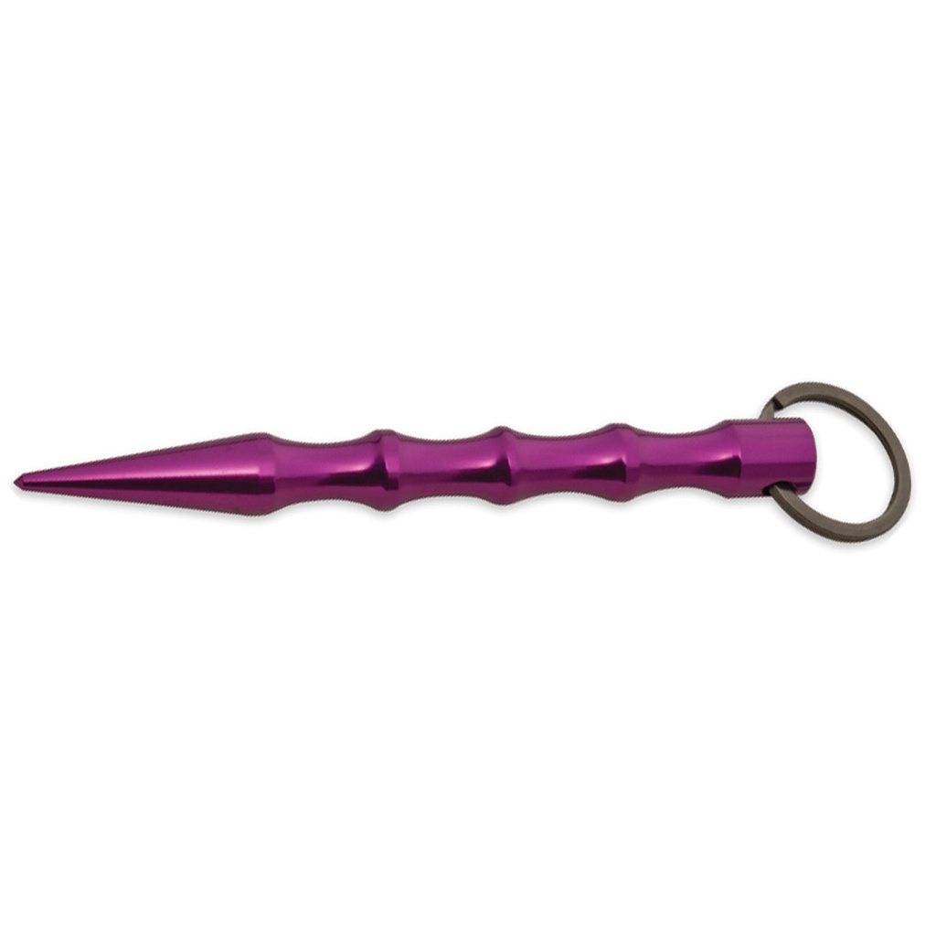 Aero-Rib Escape Kubaton Keychain - Purple Aluminum