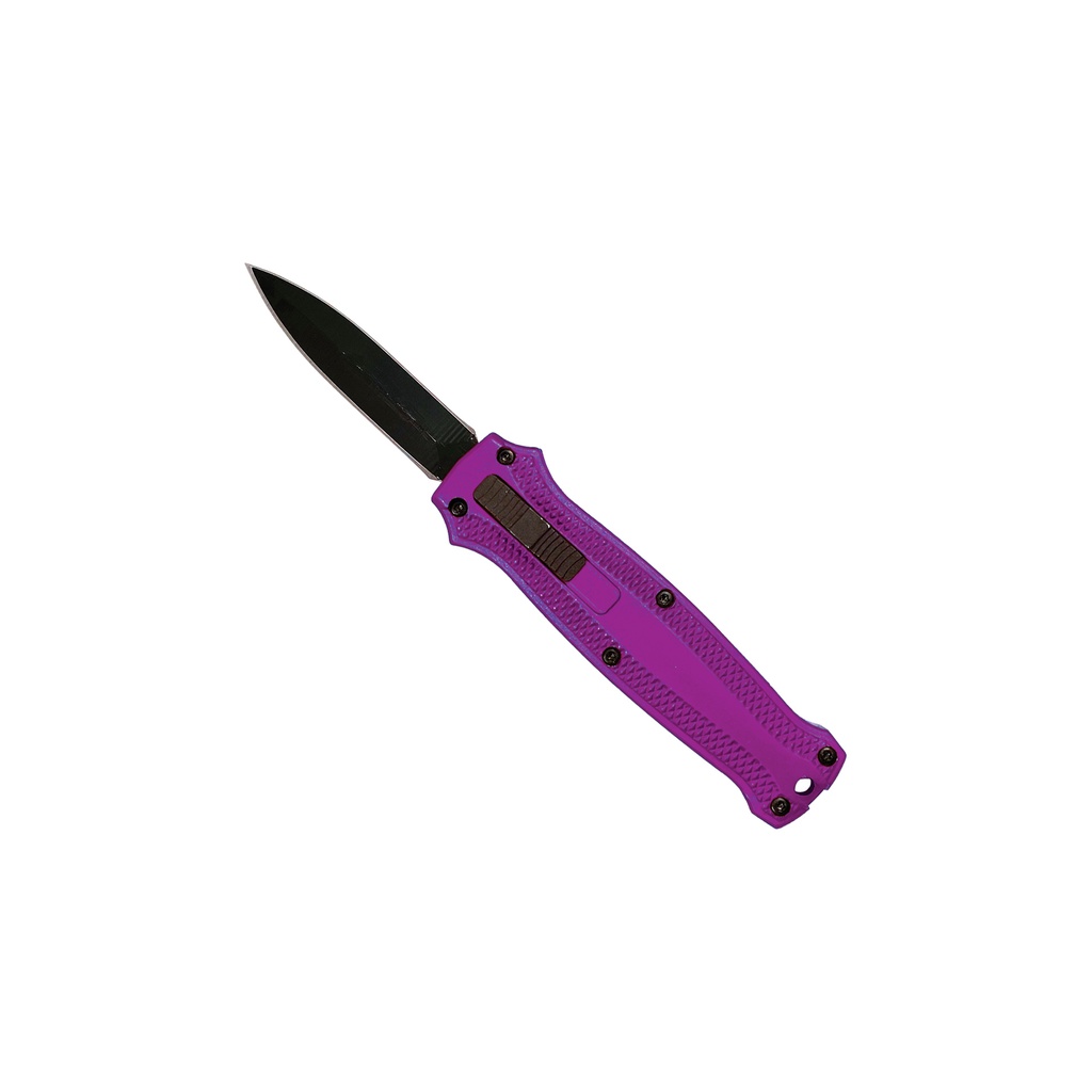 Violet Vector Quick-Deploy Mini OTF Knife - Purple Aluminum