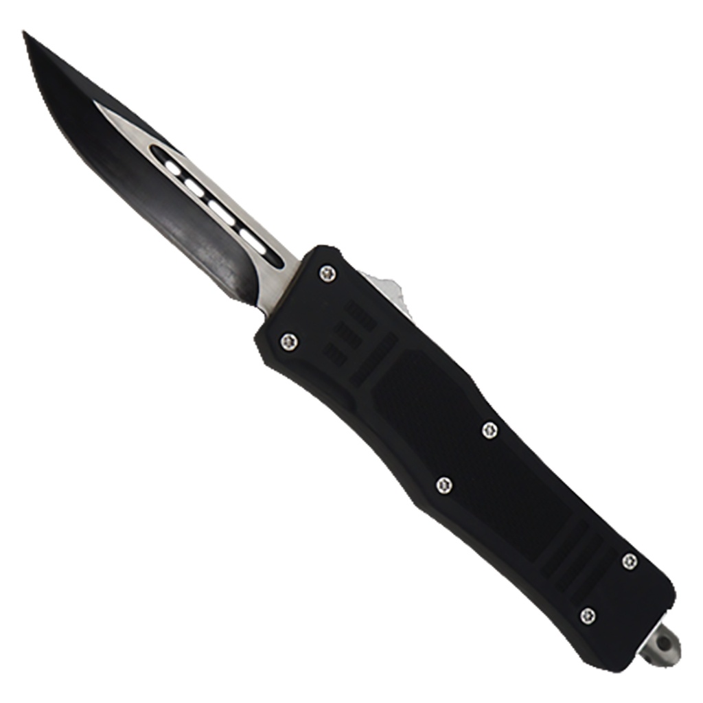 Stealth Grip Rapid-Deploy OTF Knife - Black Two-Tone