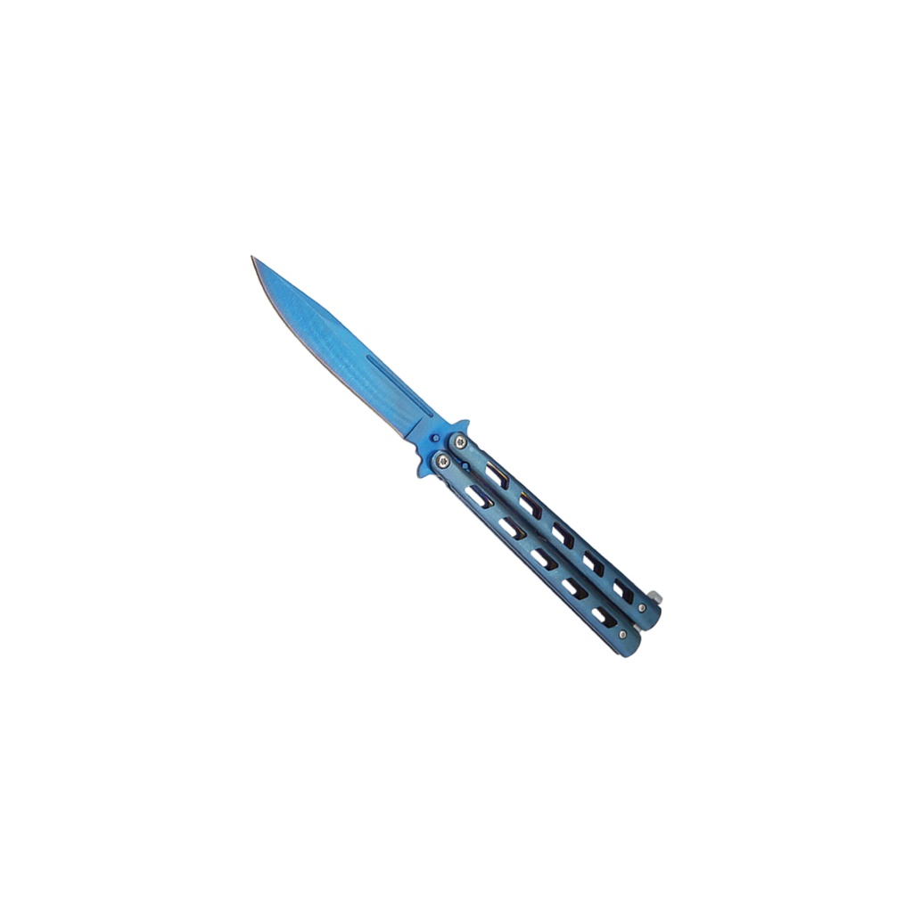 Monochrome Flow Precision Butterfly Knife - Brilliant Blue