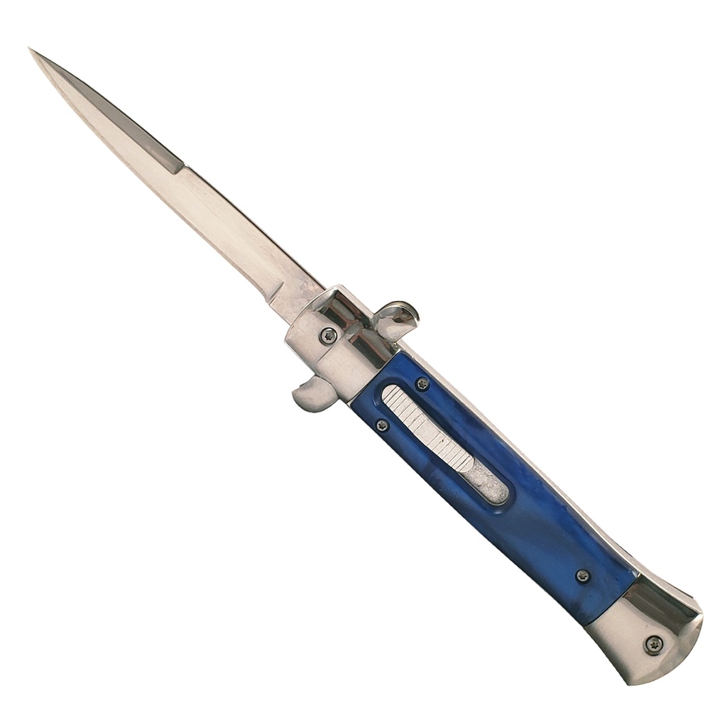 Milano Elegance Quick-Deploy OTF Knife - Electric Blue