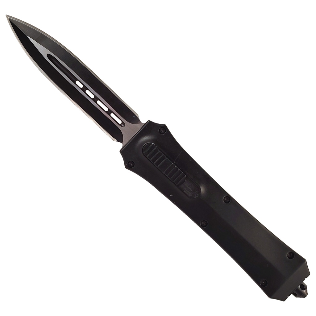 Frontline Trigger Double-Action OTF Knife - Midnight Black