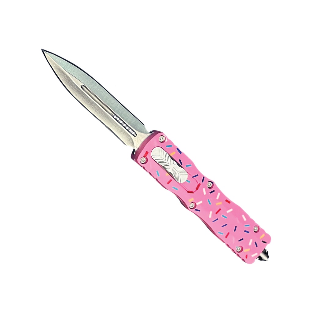 Sprinkle Pop Quick-Deploy OTF Knife - Pink Zinc Alloy
