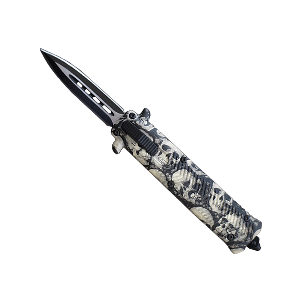 Skull Phantom Quick-Deploy OTF Dagger - Skull Camo