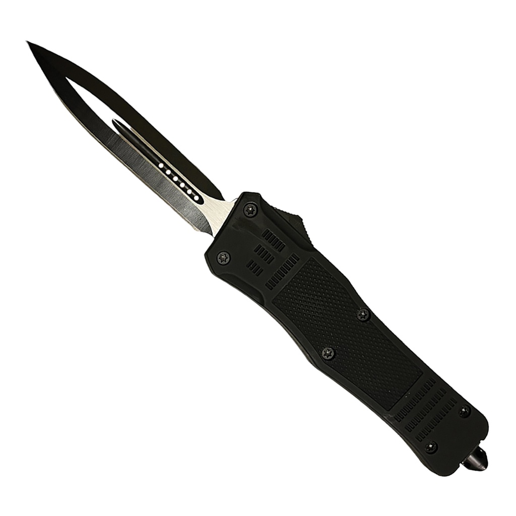 Stealth Breach Double-Action OTF Knife - Midnight Black
