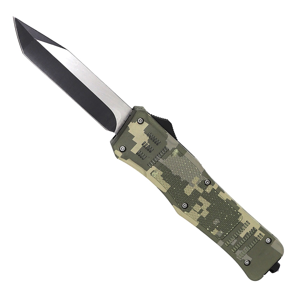 Stealth Grid Quick-Deploy OTF Knife - Digital Camo