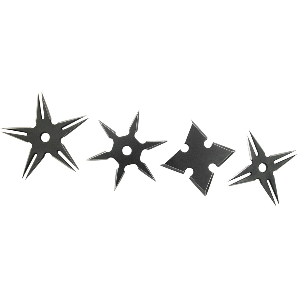 Shadow Constellation Four-Profile Throwing Star Set - Black
