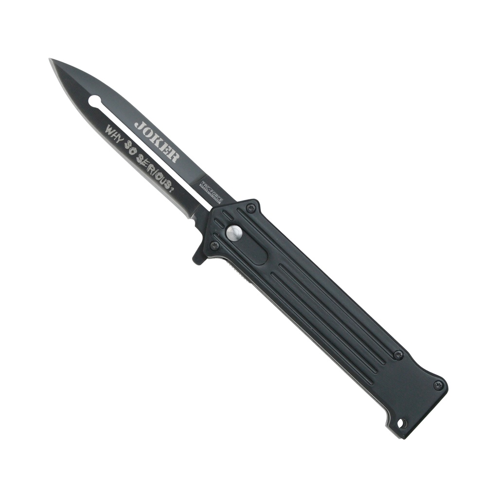 Mischief Edge Quick-Deploy Spring Assisted Knife - Midnight Black