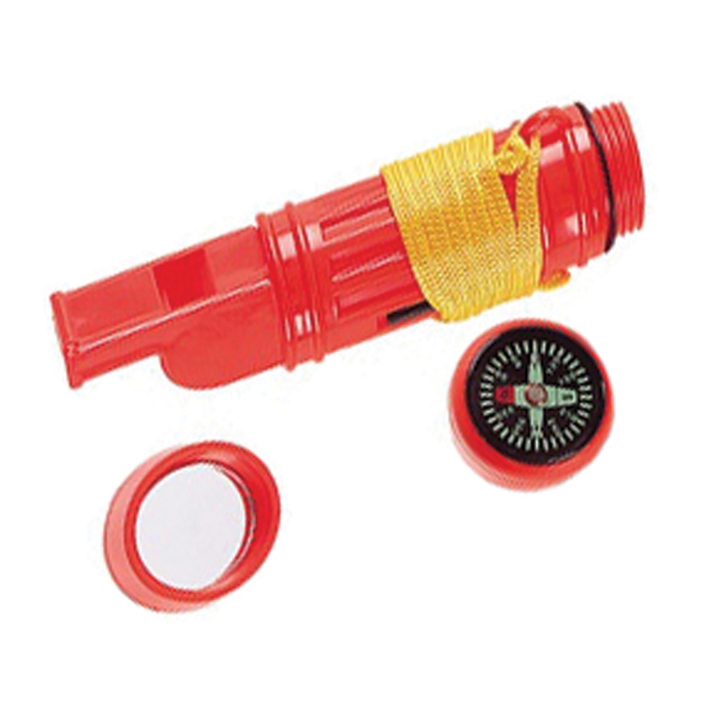 Signal Pod 5-in-1 Survival Whistle - Red
