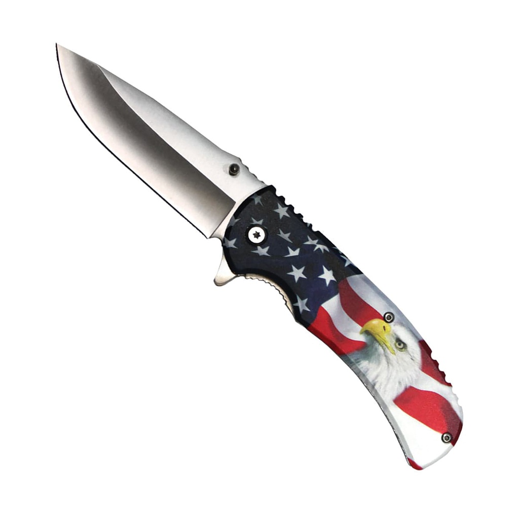Stars & Stripes Rapid Deploy Assisted Opening Knife - USA Flag