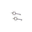 SAMPLE -Twin Ring Backup Handcuff Keys - Brushed Steel