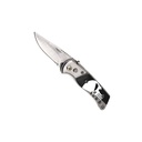 Skull Strike Quick‑Snap California Legal Automatic Knife - Matte Steel