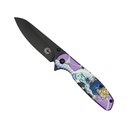 Super Saiyan Showdown Assisted Opening Knife - Purple Anime