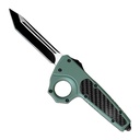 Ring-Control Rapid-Deploy OTF Knife - Green Alloy