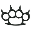 Shadow Crest Ridge-Guard Spiked Knuckle Duster - Matte Black