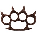 Rogue Bastion Four-Spike Knuckle Duster - Copper-Black