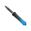 Blue Shift Front-Slide OTF Knife - Blue Gradient Aluminum