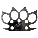 Hard Ride Road-Grip Brass Knuckles - Midnight Black