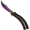 Skins Iridescent Butterfly Knife - Rainbow TiNi