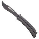 CurvaFlow Recurve Practice Balisong Trainer - Chrome