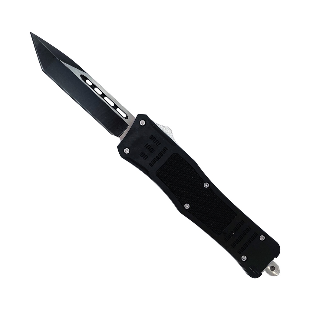 ShockGrip Midline Tactical OTF Blade - Rubberized Black
