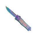 Prism Surge Compact OTF Knife - Titanium Nitride Rainbow