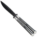 Shadow Split Two-Tone Performance Butterfly Knife - Black Titanium