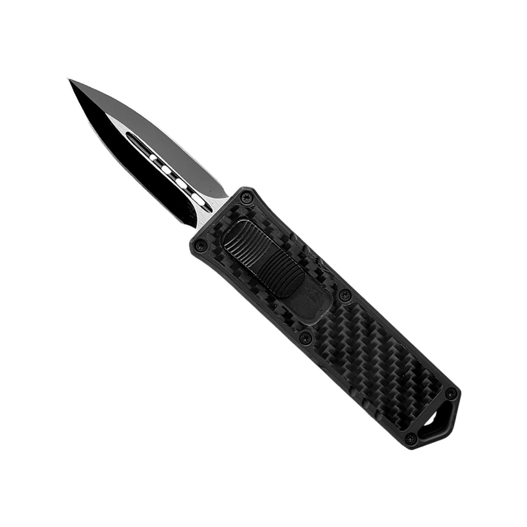 Midnight Vector Compact OTF Knife - Carbon Fiber Black