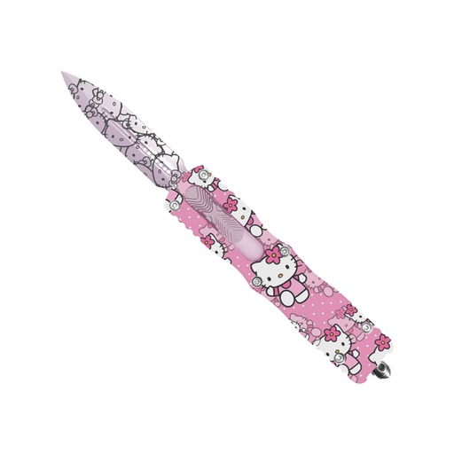 Playful Precision Front-Slide OTF Knife - Pink Aluminum