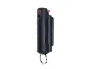 Guardian Shell Quick-Access Pepper Spray Keychain - Black Hardshell