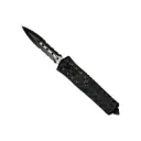 Carbon Shadow Double-Edge OTF Knife - Black Carbon Fiber