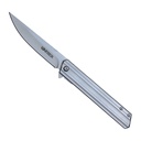 Monochrome Sentinel Quick-Deploy Spring Assisted Knife - Silver Steel