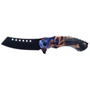 Mythic Inferno Dragon Butcher Folding Knife - Black Stainless