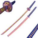 Demon-Eye Revenant Fantasy Katana Sword - Pink Metal