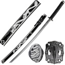 Black Dragon Legacy Samurai Sword Display - Gloss Black