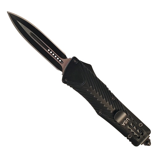 Raptor Strike Double-Edge OTF Knife - Midnight Black